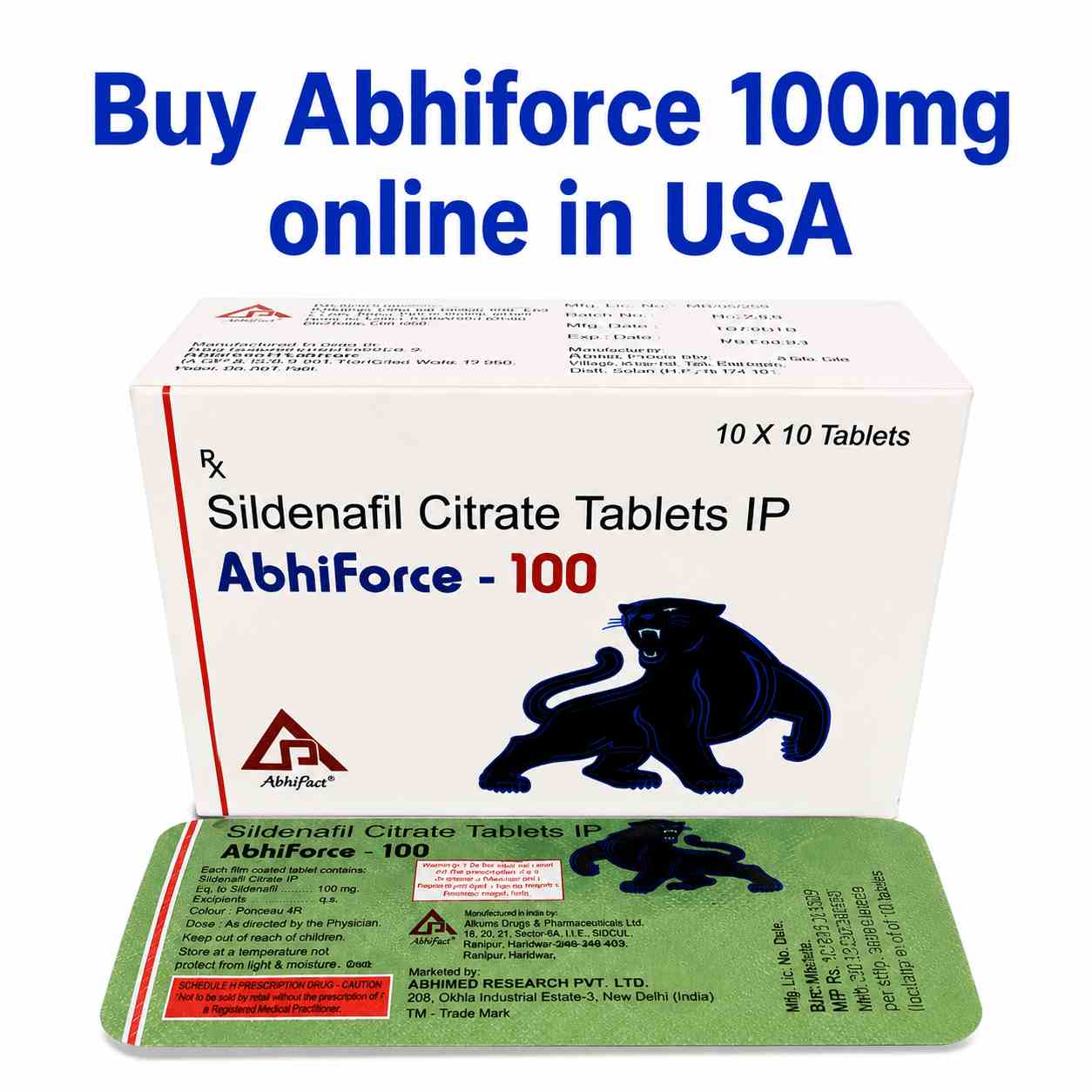Buy Abhiforce 100mg Online in Florida